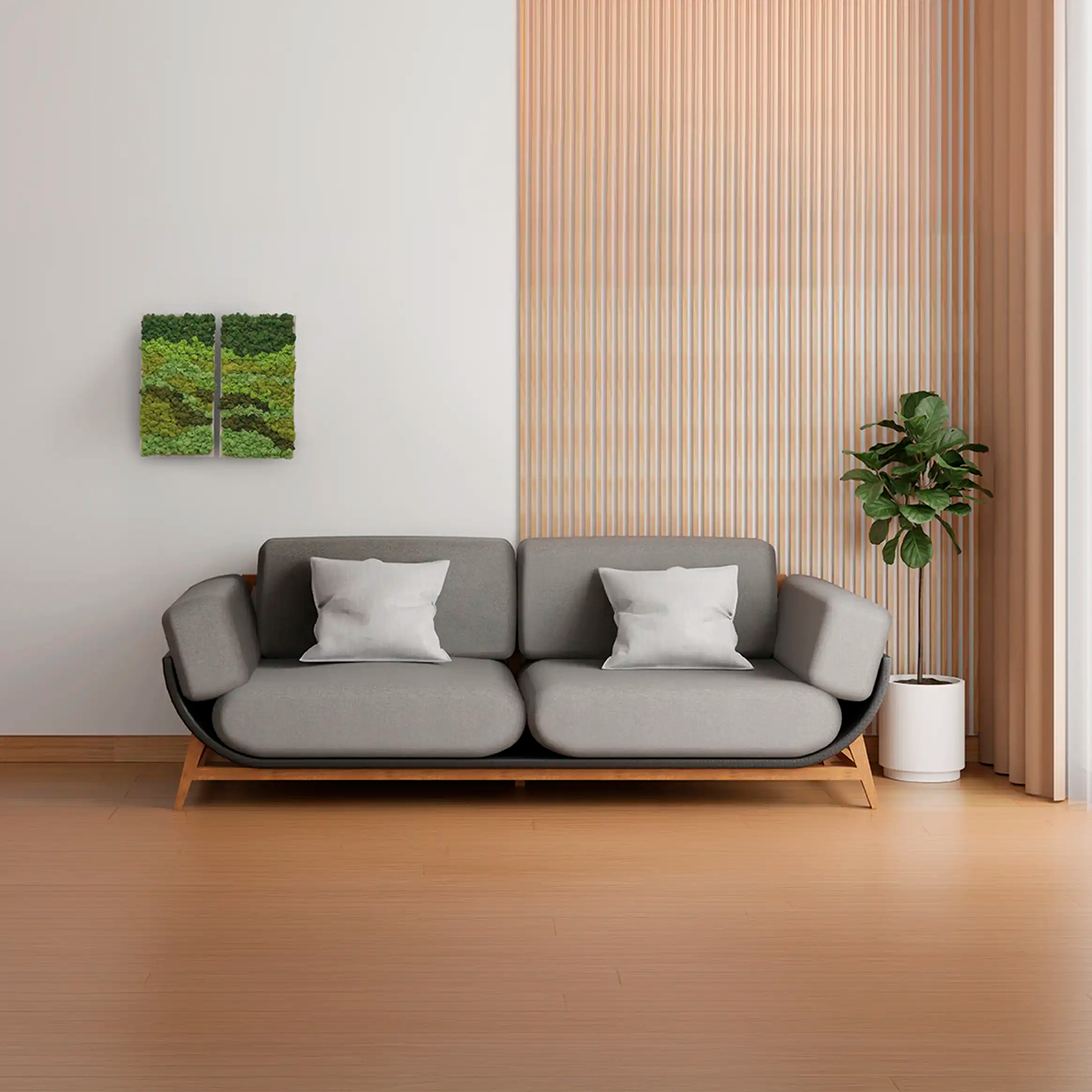 Cuadro de Pared Musgo Preservado Reflejos del Bosque